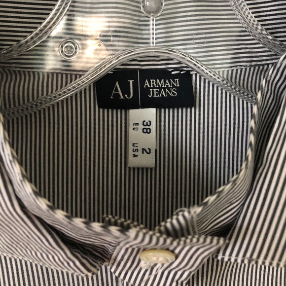 Armani Jeans cotton button down shirt 2 - Picture 4 of 6